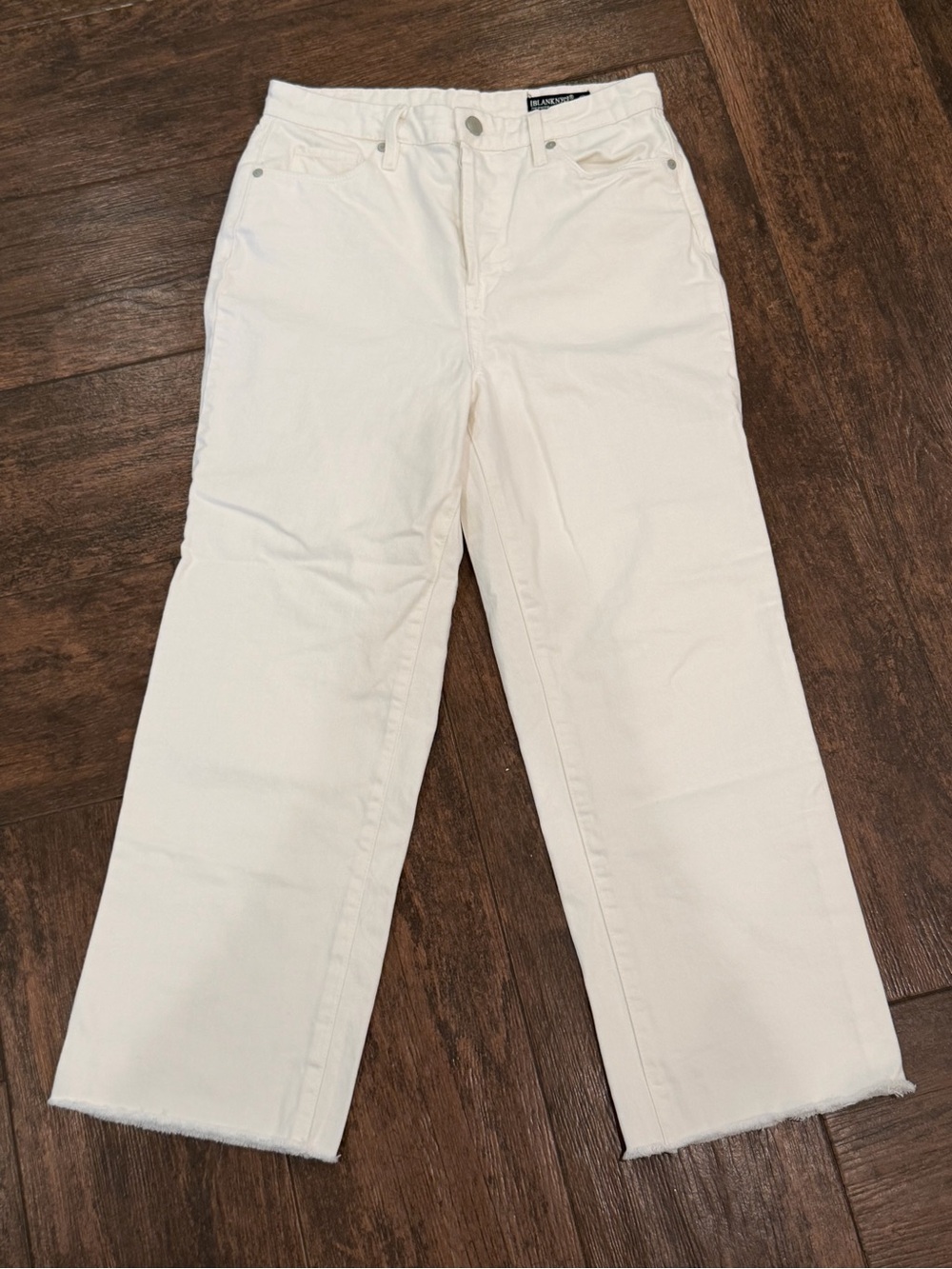 Blank NYC White Wide-Leg Flare Jeans - 28